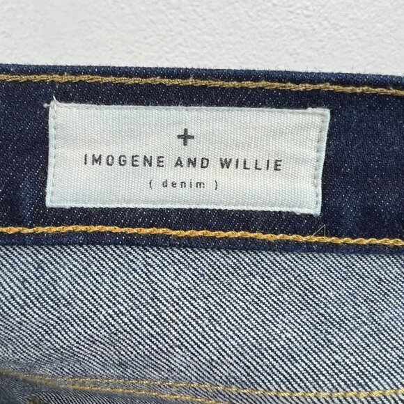 IMOGENE + WILLIE Josette Water Dip Cropped Jeans, High Rise, Dark Wash Denim - Picture 10 of 12